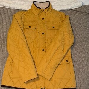 Lauren Ralph Lauren Yellow Quilted Jacket- SIZE SMALL!